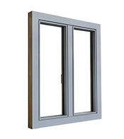 Okno drewniano-aluminiowe Flush