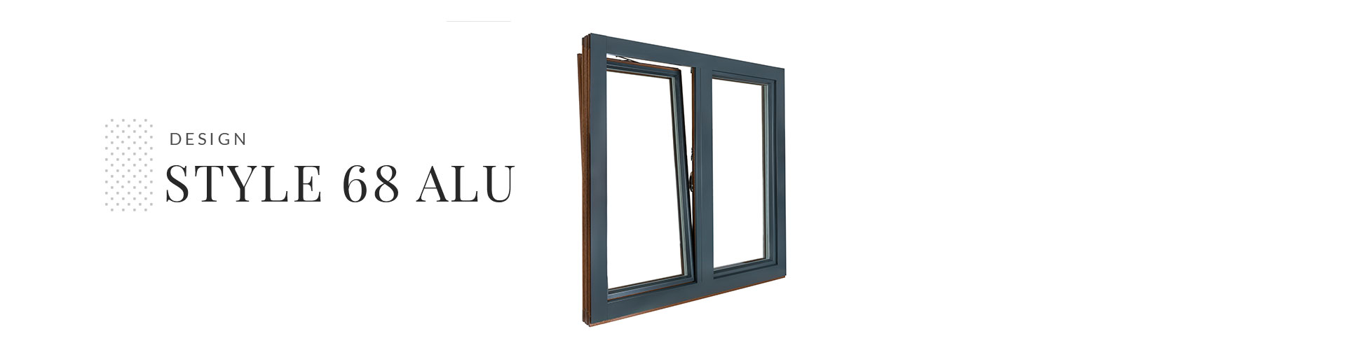 okno drewniano-aluminiowe Style 68 Alu